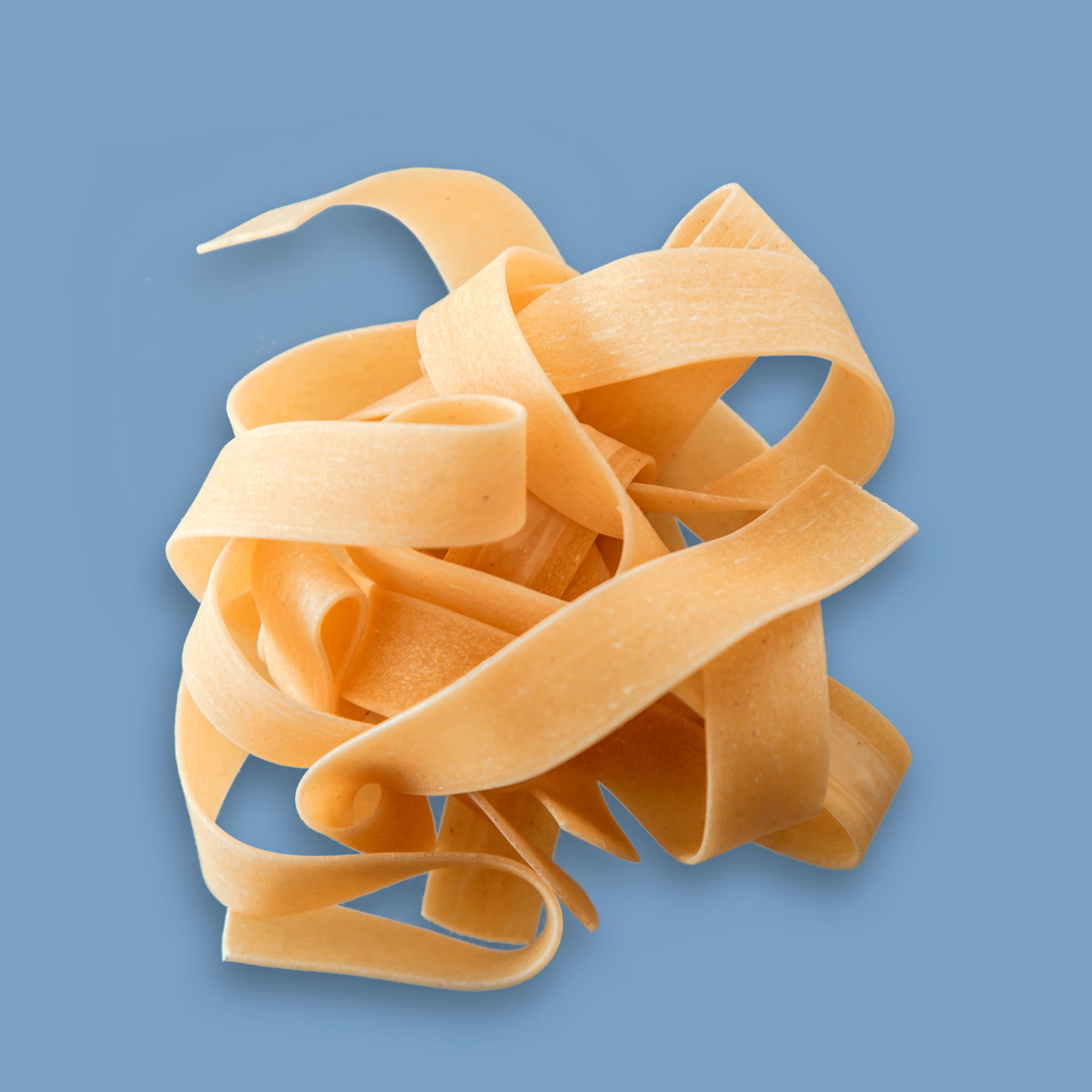 Draufsicht-Pappardelle-Natur