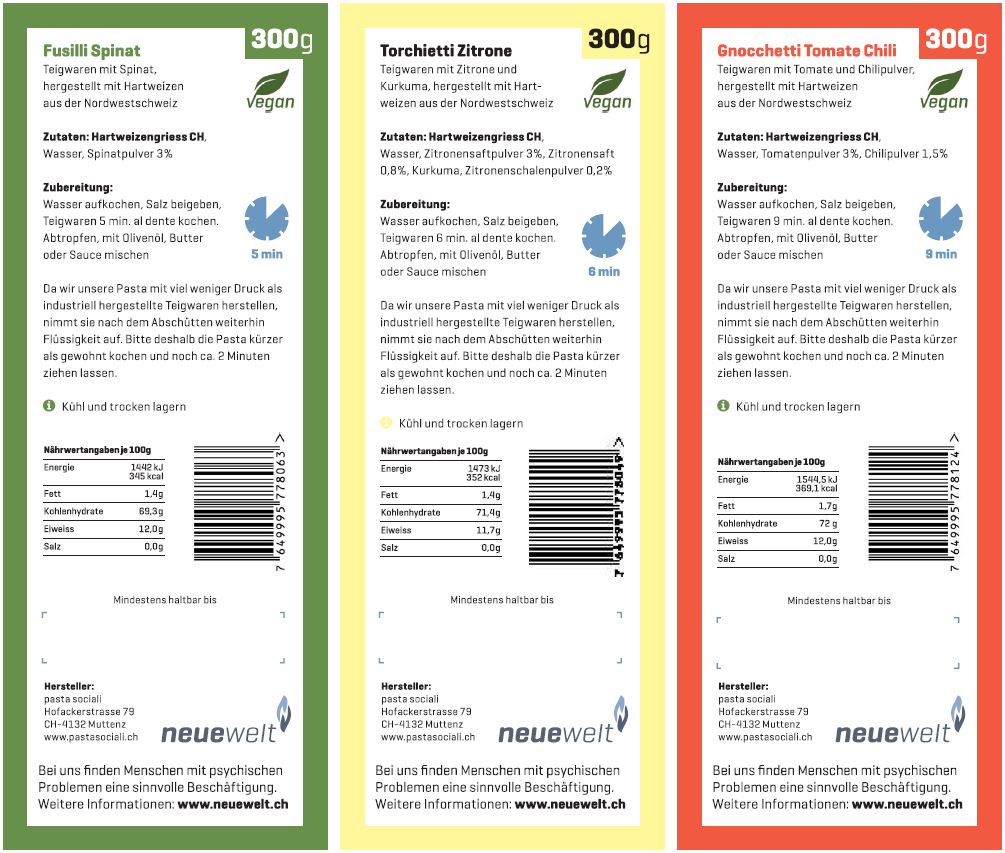 Verschenkmich Pasta mit Öl und Pesto – Bild 3